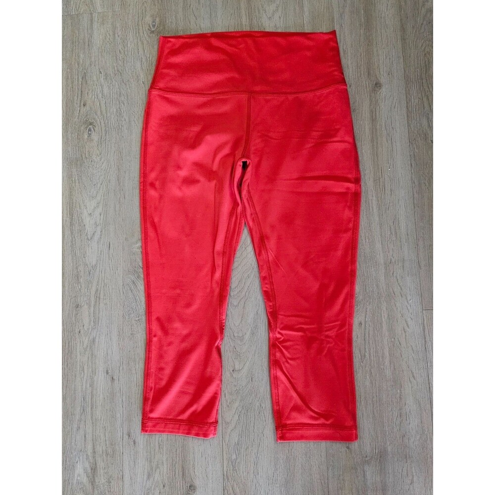 Lululemon align double line love red color leggings size 10